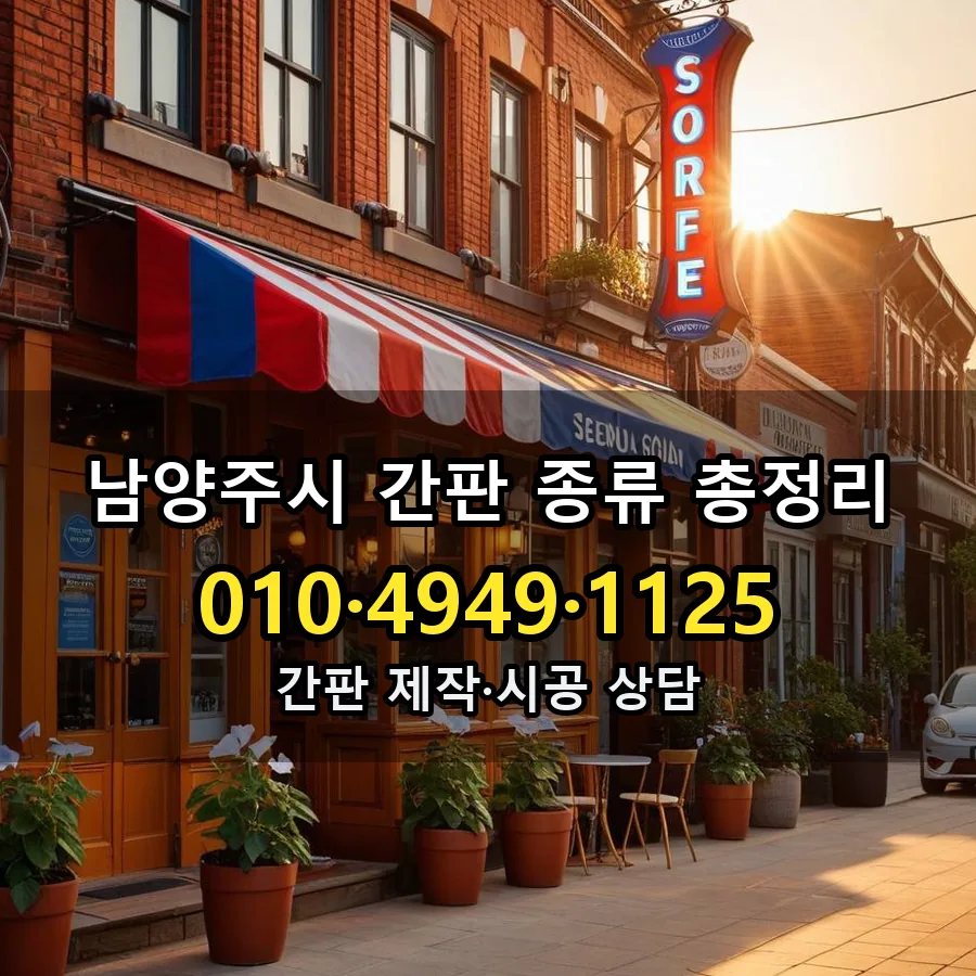 간판 종류 총정리 설치 현장